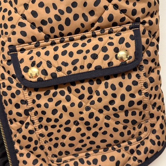J.Crew: Tan & Black Puffer Vest - Picture 3 of 7
